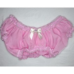 Sugar Thrillz Be My Love Pink Chiffon Top from Dollskill